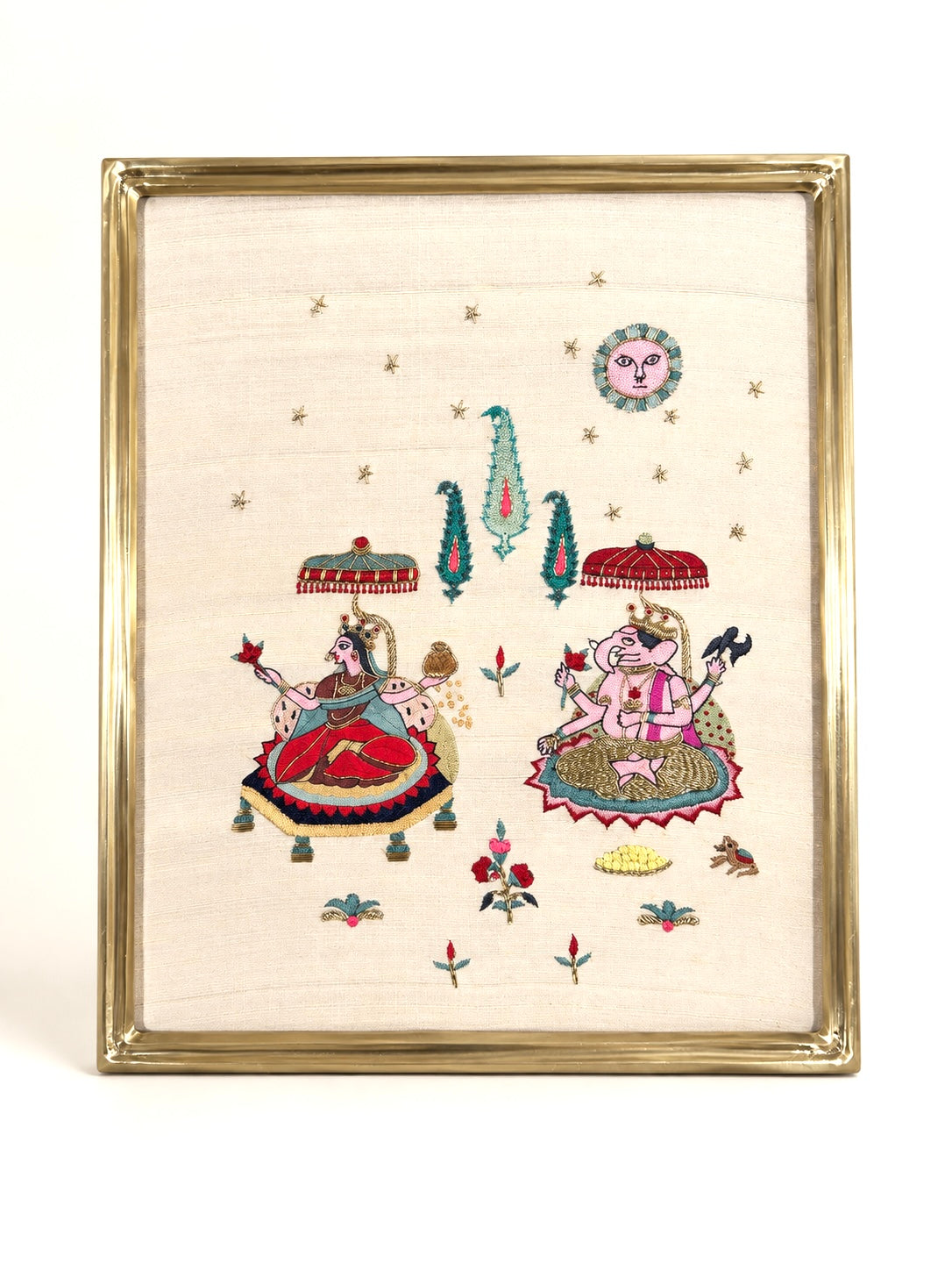 Lakshmi-Ganesha in Rectangle