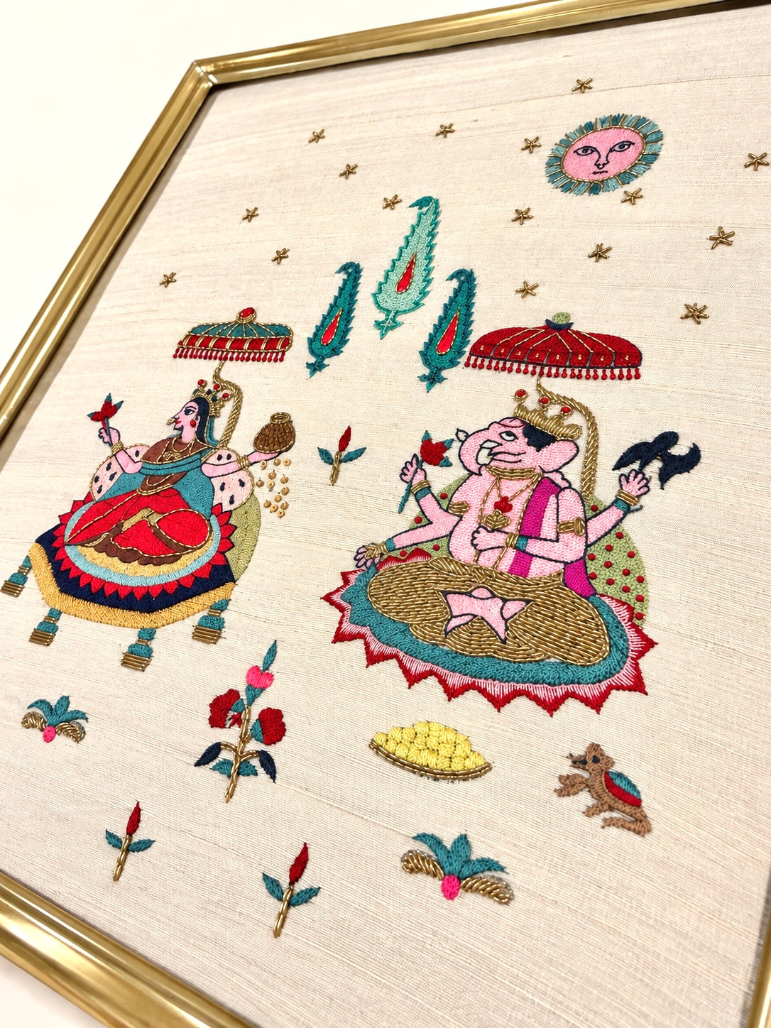 Lakshmi-Ganesha in Rectangle