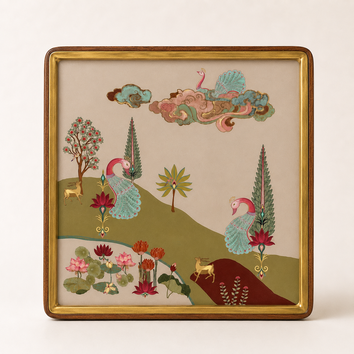 Anandvan Square Platter with dip bowl