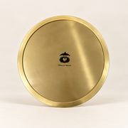 Anandvan Circular Metal Platter with dip bowl