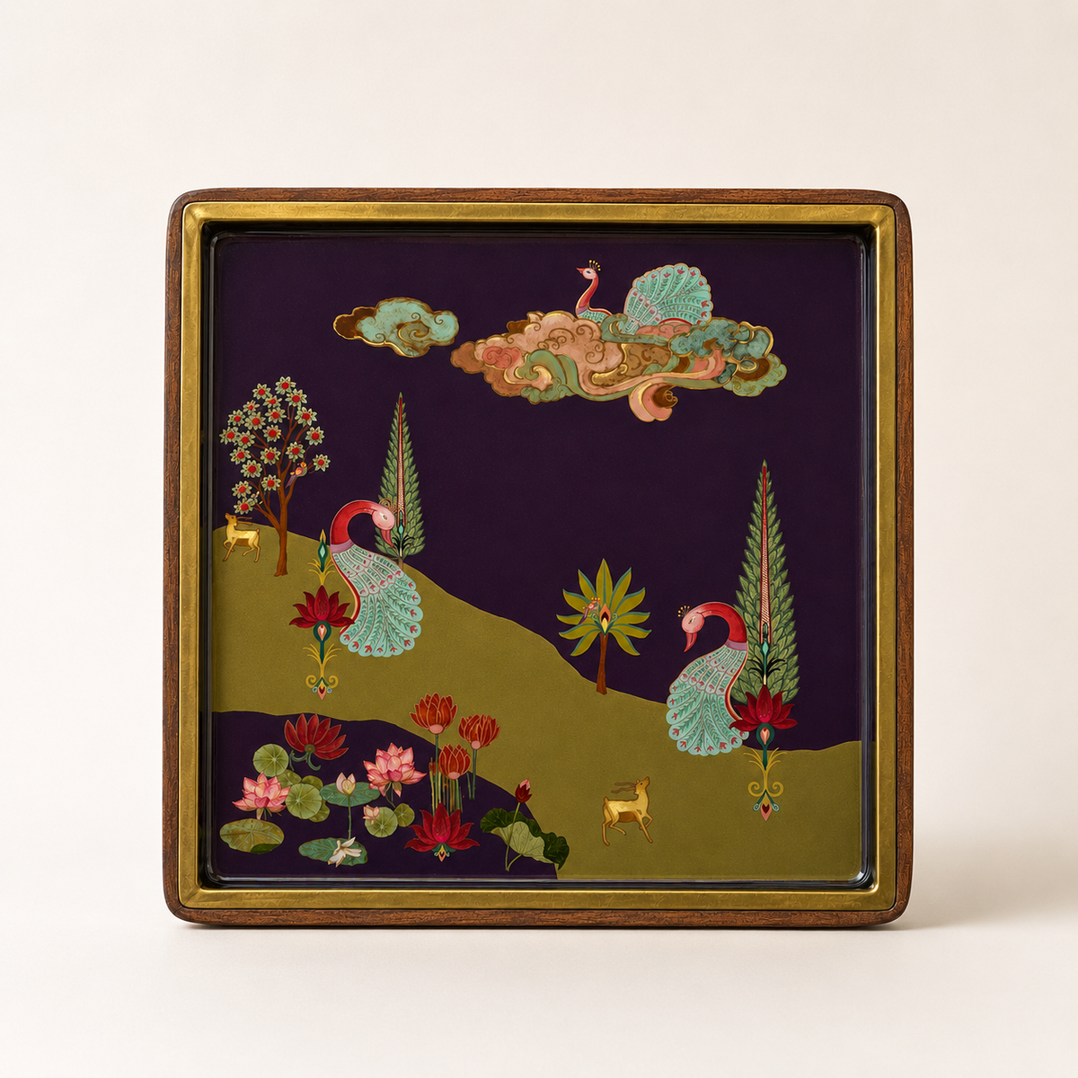 Anandvan Square Platter with dip bowl